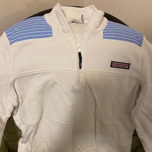 White and Blue Vineyard Vines Shep Shirt
